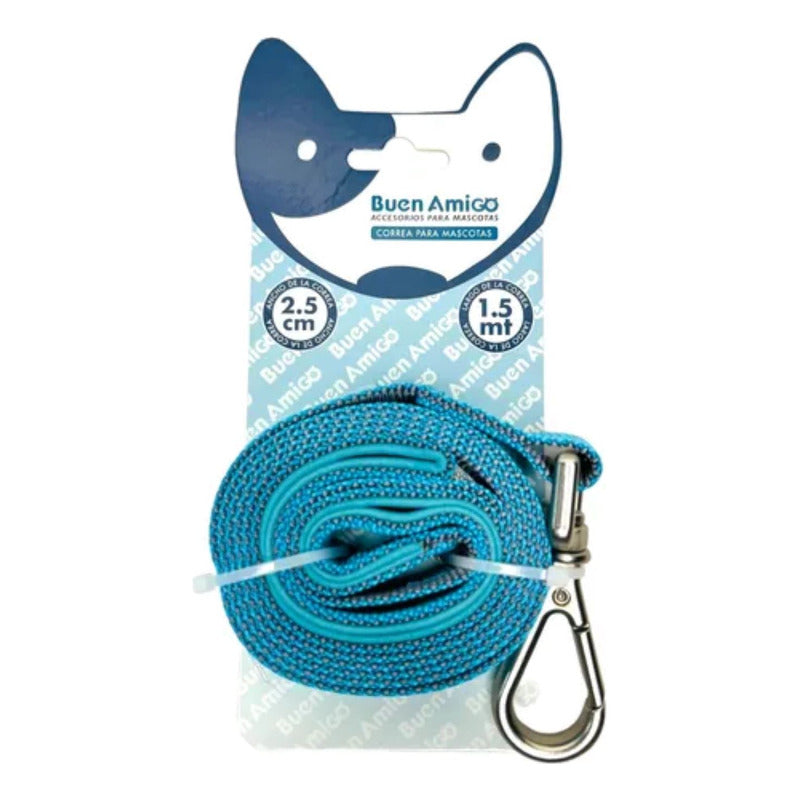 Correa Fuerte Para Perros Agarre Acolchado 1.5 Mts X 2.5 Cm