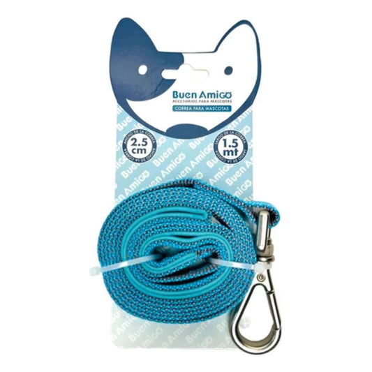 Correa Fuerte Para Perros Agarre Acolchado 1.5 Mts X 2.5 Cm