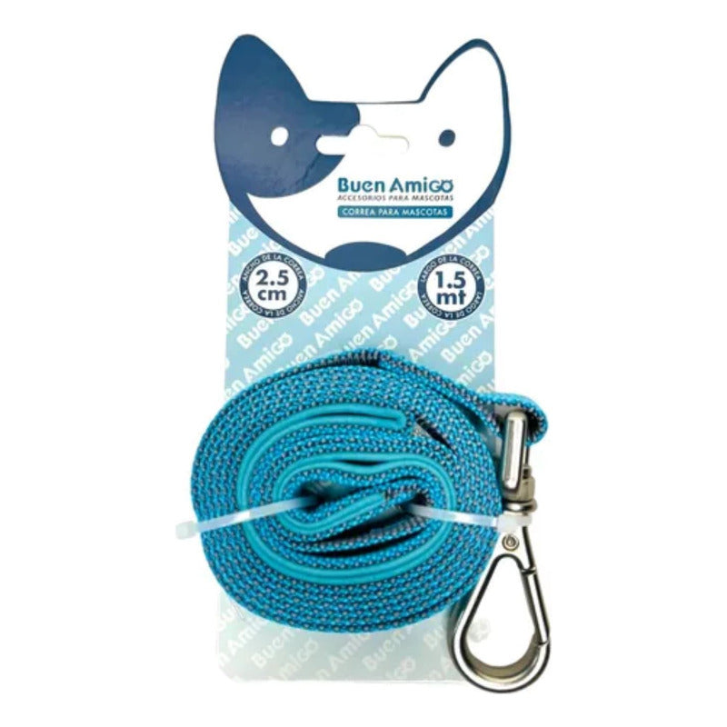 Correa Fuerte Para Perros Agarre Acolchado 1.5 Mts X 2.5 Cm