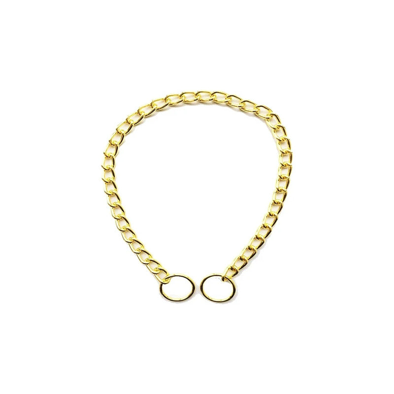 Elegante Collar Dorado De Entrenamiento Para Caminar Perros