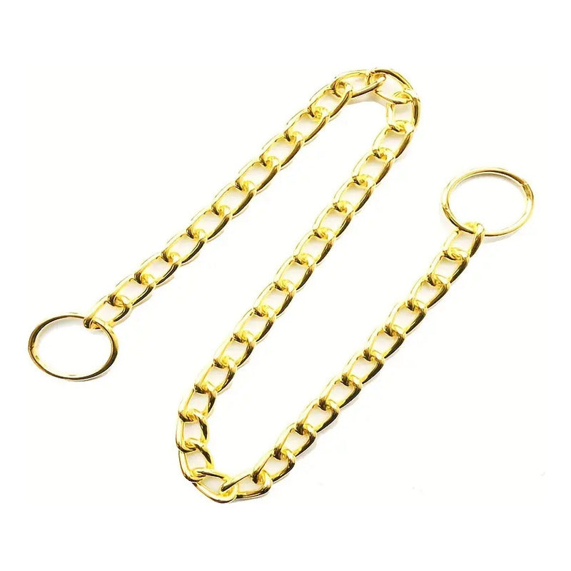 Elegante Collar Dorado De Entrenamiento Para Perros (70 Cm) 4mm X 70 Cm