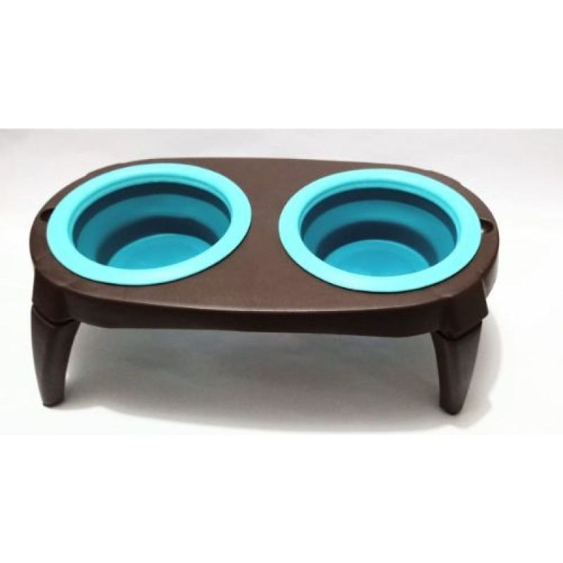 Plato Doble Plegable, Para Mascota, Bebedero Y/o Comedero