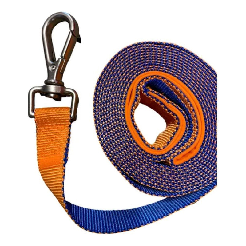 Correa Plana Larga Resistente Para Perros 6 Metros X 3.8 Cm
