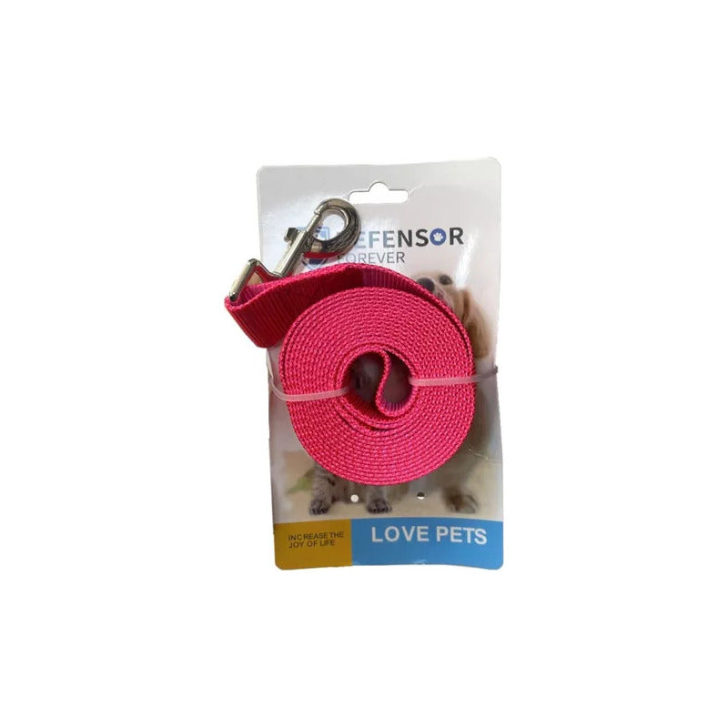 Correa Plana Larga Resistente Para Perros 1.5 Metros X 2,5cm