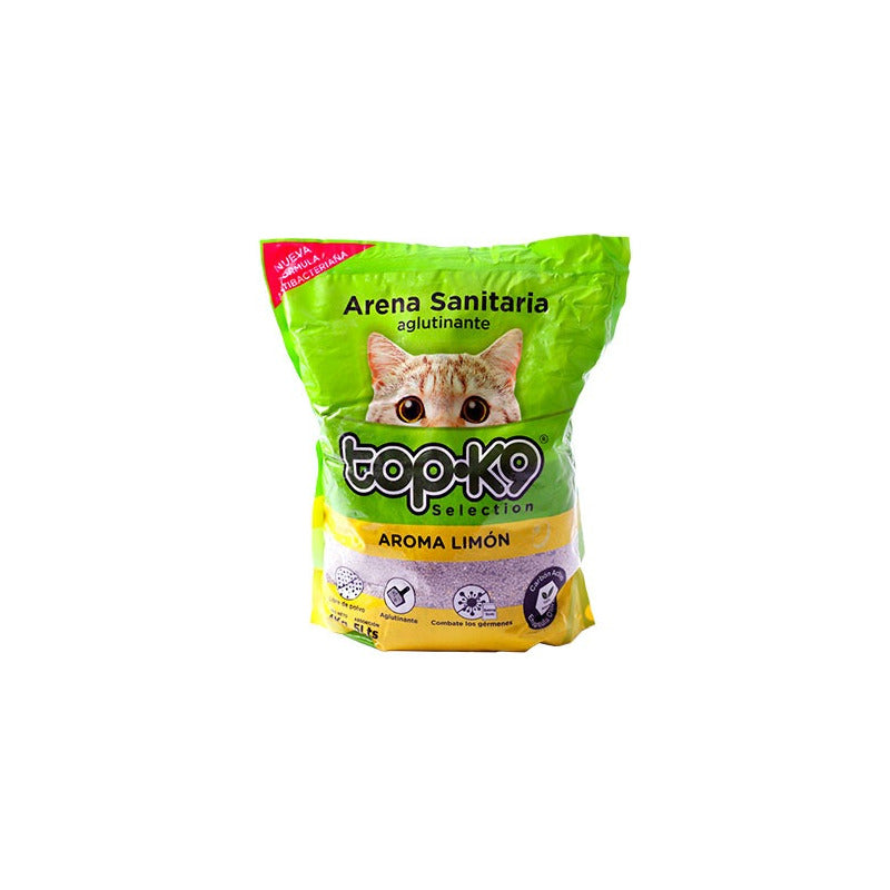 Arena Aglutinante Top-k9 Saco 4 Kg Limon