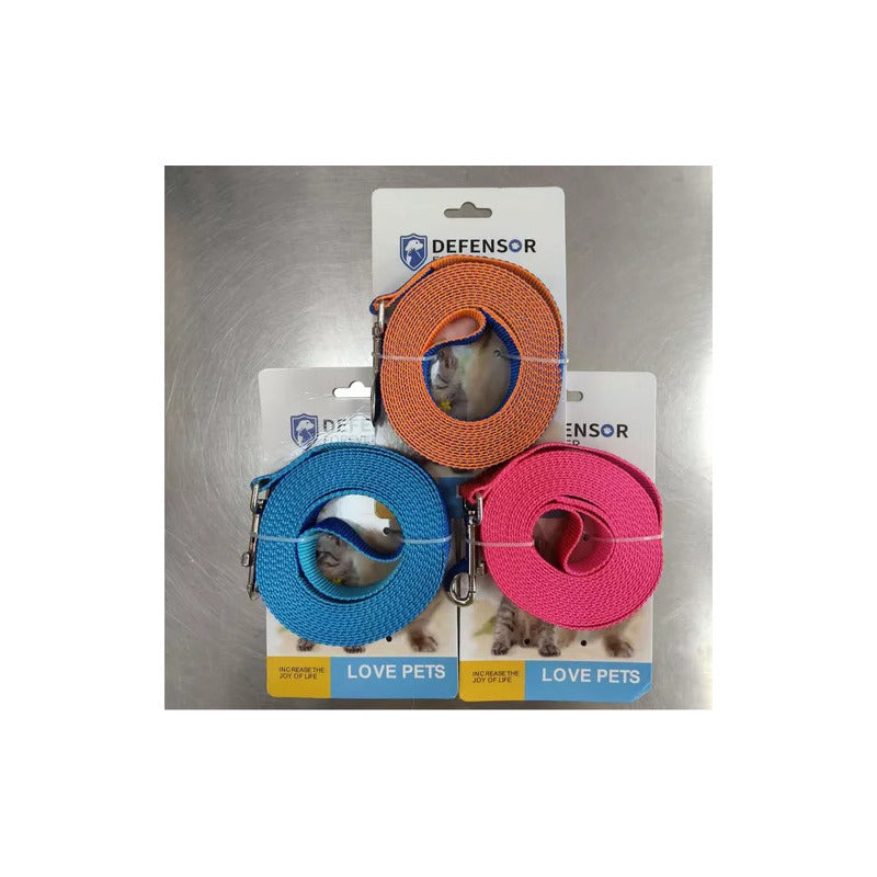 Correa Plana Larga Resistente Para Perros 1.5 Metros X 2,5cm