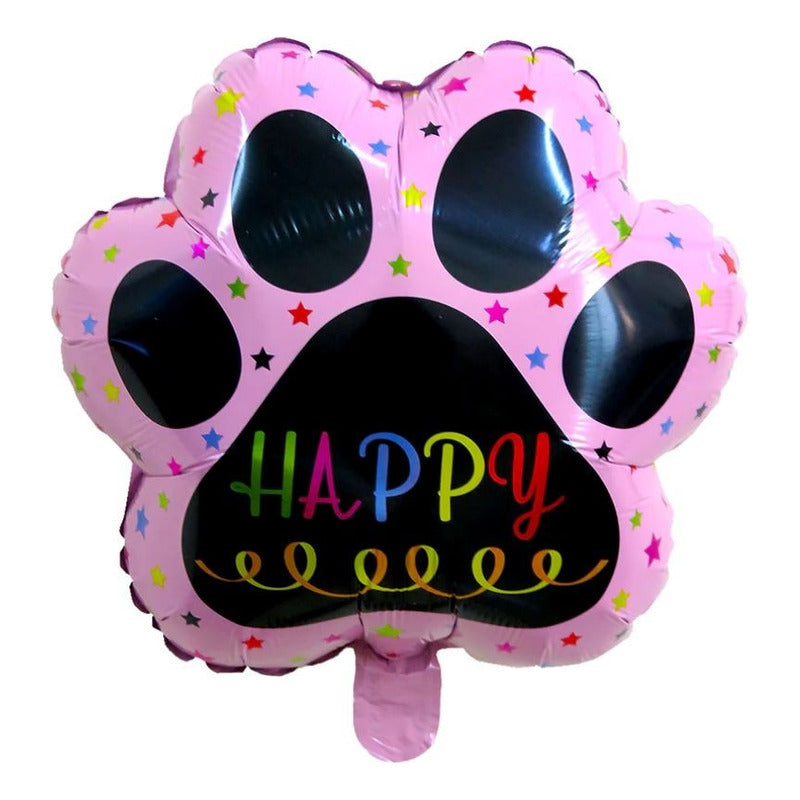 Pack De Cumpleaños Para Mascotas Globos Y Pañuelo Rosa Globos