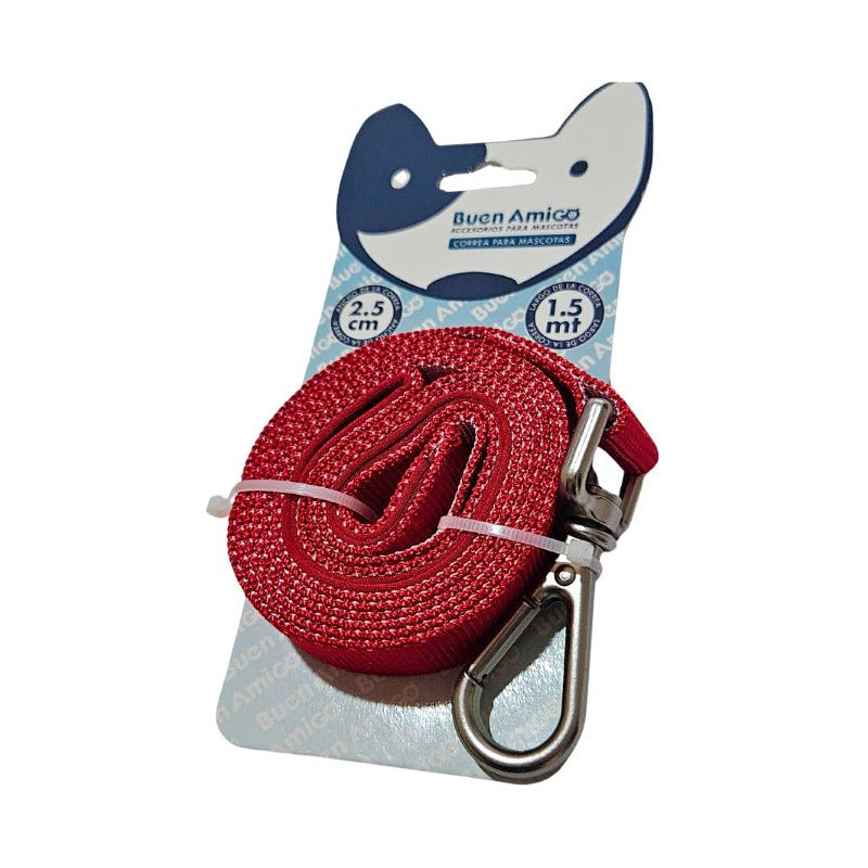 Correa Fuerte Para Perros Agarre Acolchado 1.5 Mts X 2.5 Cm