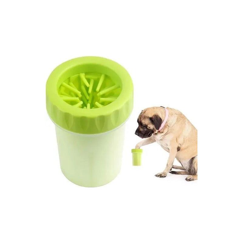 Lava Limpiador De Patas Para Perros Grandes Limpia Patitas Verde