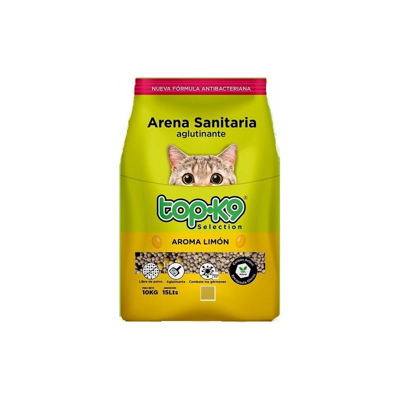 Arena Aglutinante Top-k9 10 Kg Lavanda Limon Manzana