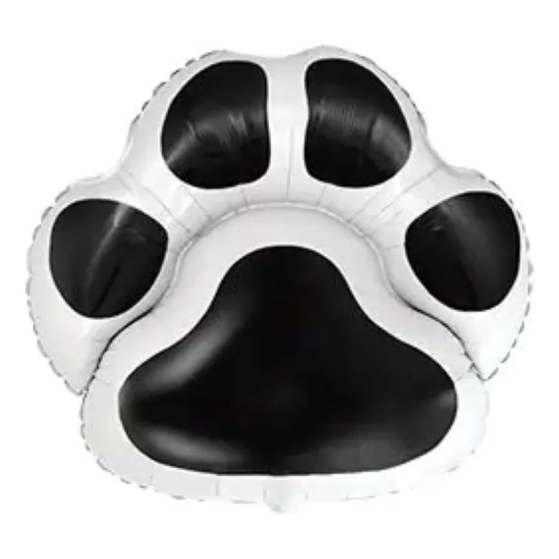 Globo De Aluminio Para Mascota Modelo Patita Negro