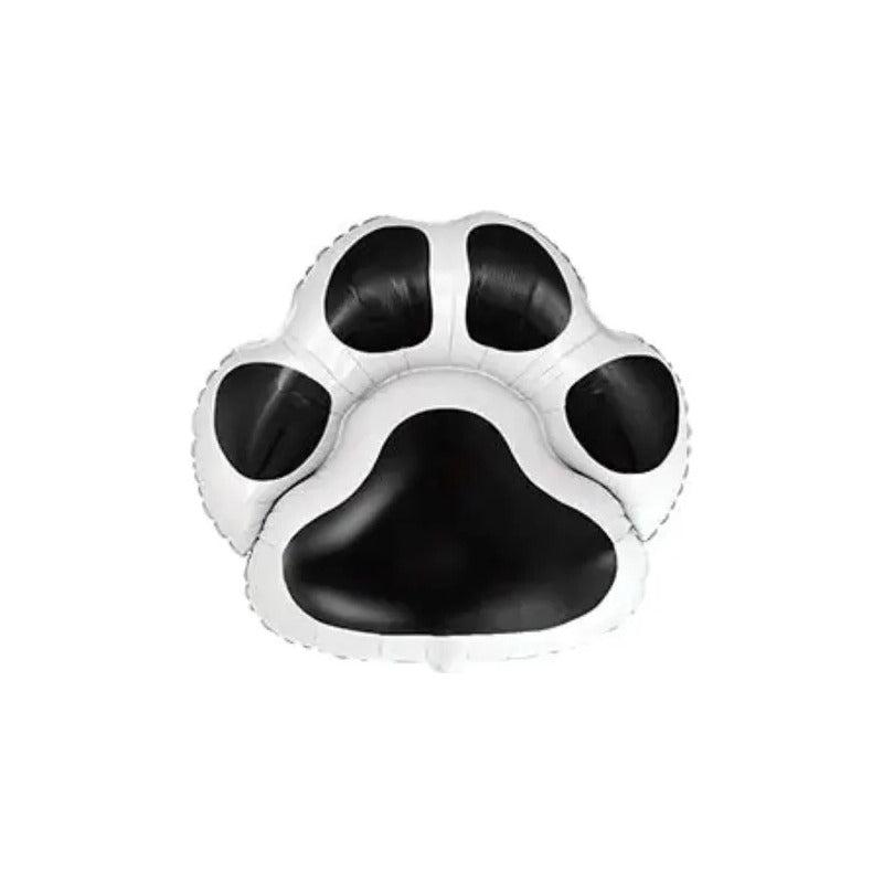 Globo De Aluminio Para Mascota Modelo Patita Negro