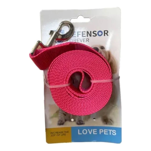 Correa Para Perros Con Cómodo Agarre Resistente 3 Mts Rojo