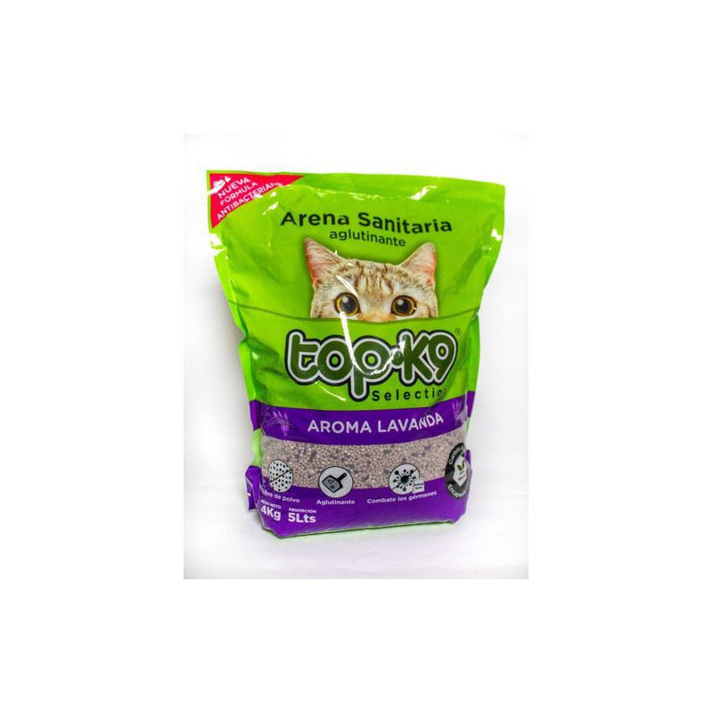 Arena Aglutinante Top-k9 Saco 4 Kg Lavanda