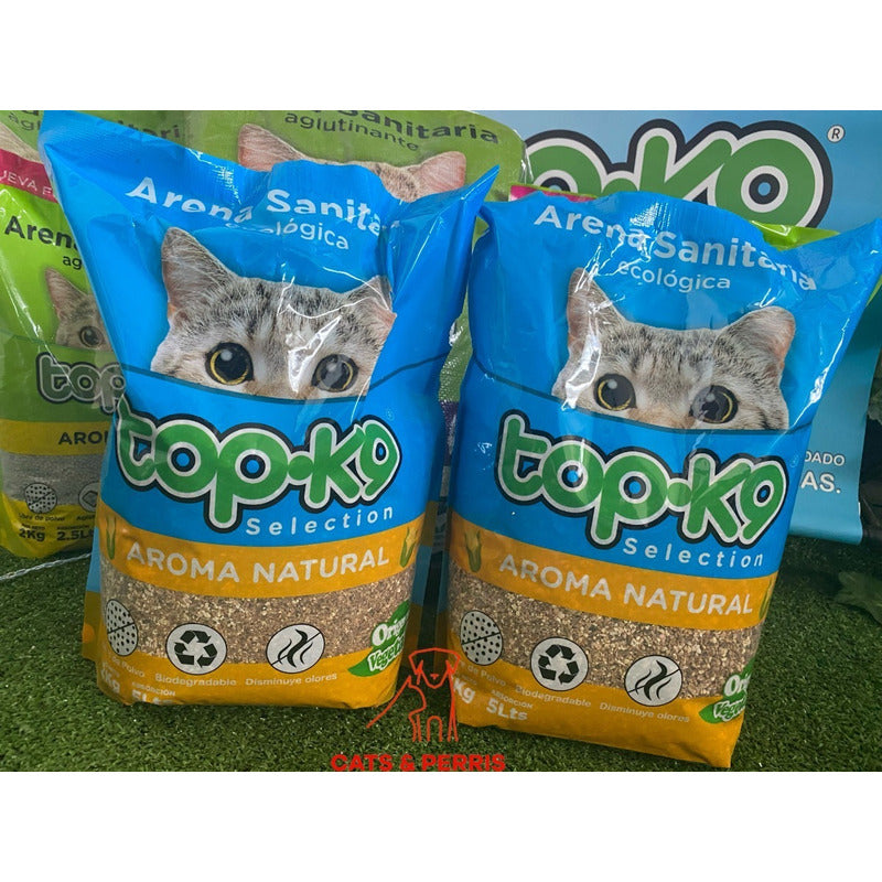Arena Sanitaria Ecológica Top-k9 2kg Aroma Natural