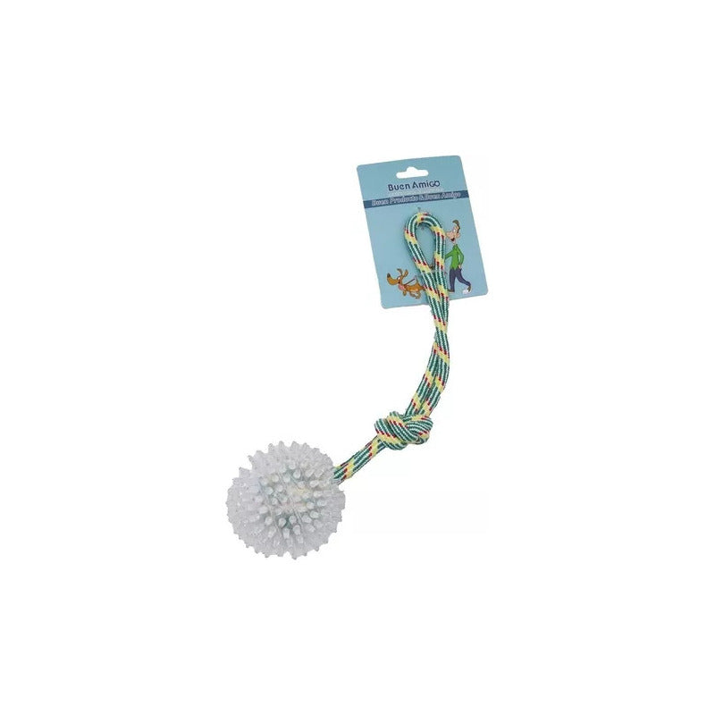 Juguete Para Perro Interactivo Con Cuerda Y Pelota