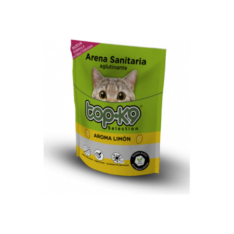 Arena Aglutinante Top-k9 Saco 2kg Limon