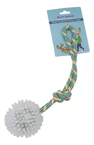 Juguete Para Perro Interactivo Con Cuerda Y Pelota