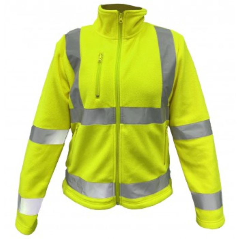 Micropolar Verde Fluor Térmico Alta Visibilidad Hivi 360 Con Reflectante
