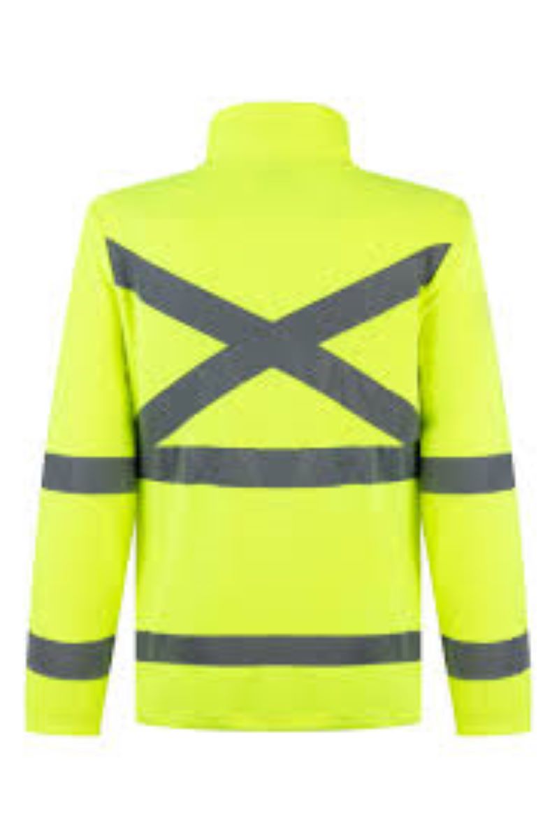 Micropolar Verde Fluor Térmico Alta Visibilidad Hivi 360 Con Reflectante