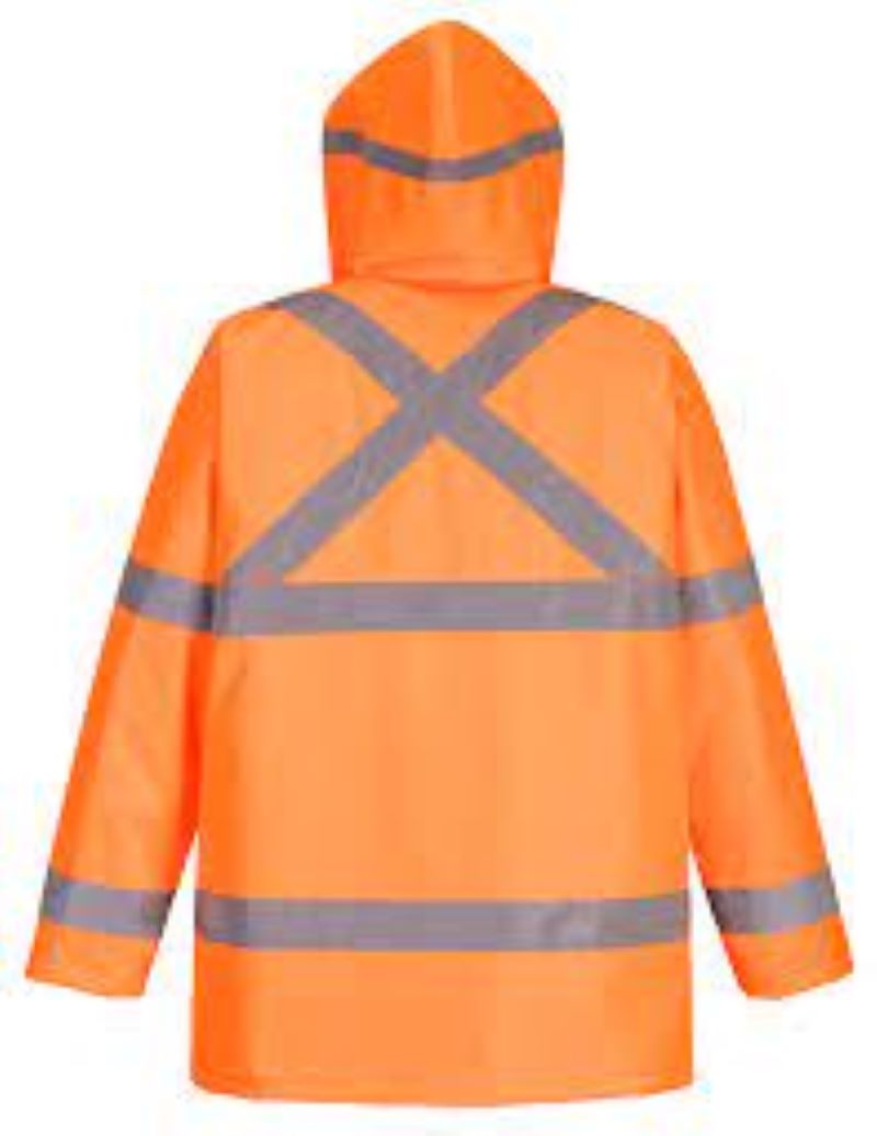 Parka Naranja Térmica De Alta Visibilidad Impermeable