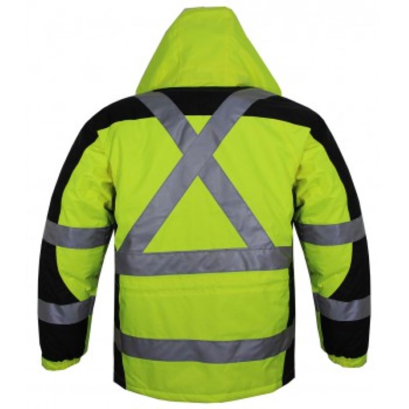 Parka Verde Fluor Térmica Alta Visibilidad Tech-xtreme
