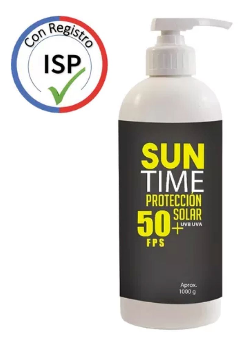 Bloqueador Solar Suntime 1 Lt Factor 50+ Con Dispensador