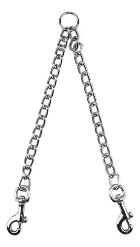 Doble Correa Cadena Para Perros. Extensión Collar Talla M