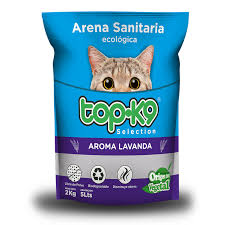 Arena Sanitaria Ecológica Top-k9 2 Kg Aroma Lavanda
