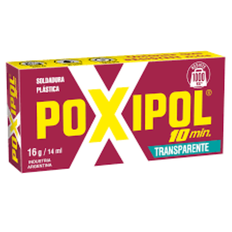 Poxipol Pegamento Transparente Soldadura Plastica
