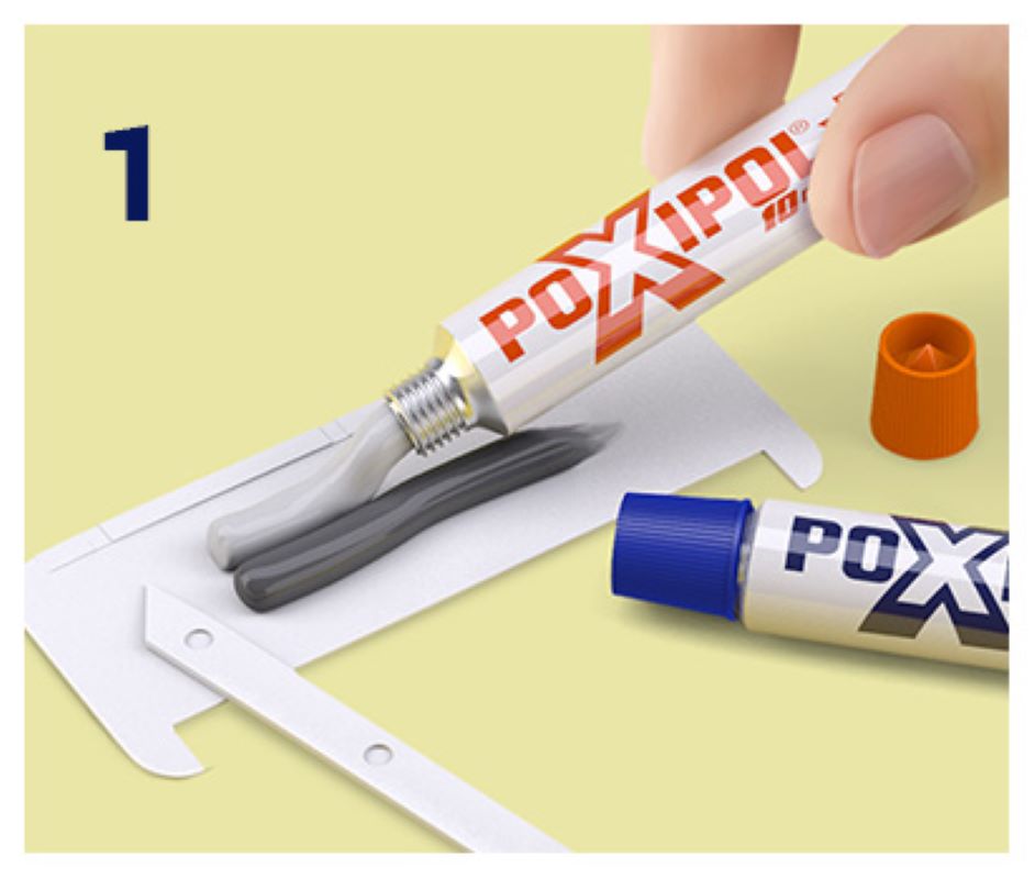 Poxipol Pegamento Metalica Soldadura Plastica