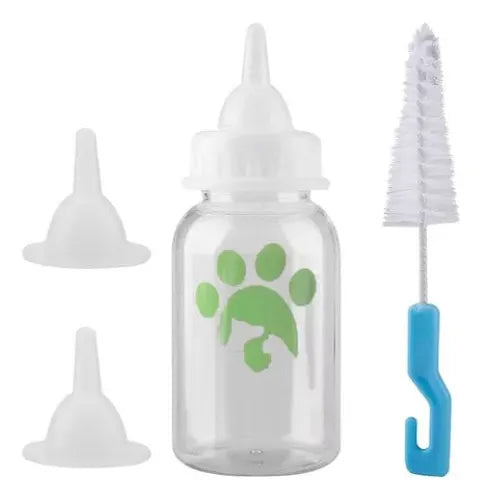 Set Biberon Mamadera Para Cachorros 120 Cc