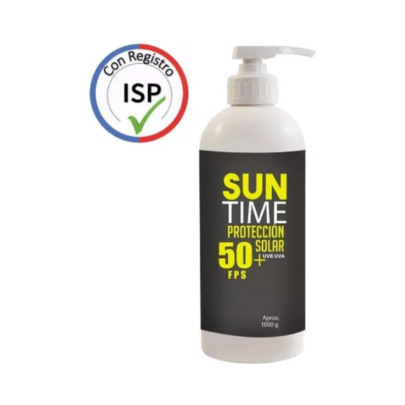 Bloqueador Solar Suntime 1 Lt Factor 50 + Con Dispensador