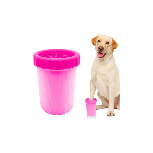 Lava Limpiador De Patas Para Perros Pequeños Limpia Patitas Rosa