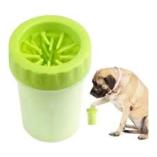 Lava Limpiador De Patas Para Perros Grandes Limpia Patitas Verde
