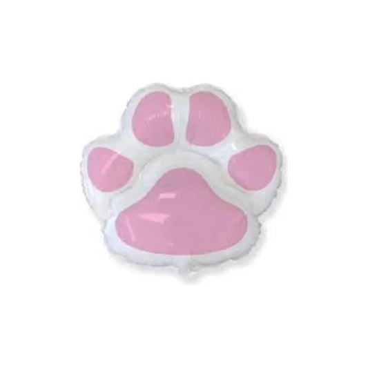 Globo De Aluminio Para Mascota Modelo Patita Rosa
