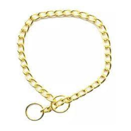 Elegante Collar Dorado De Entrenamiento Para Caminar Perros