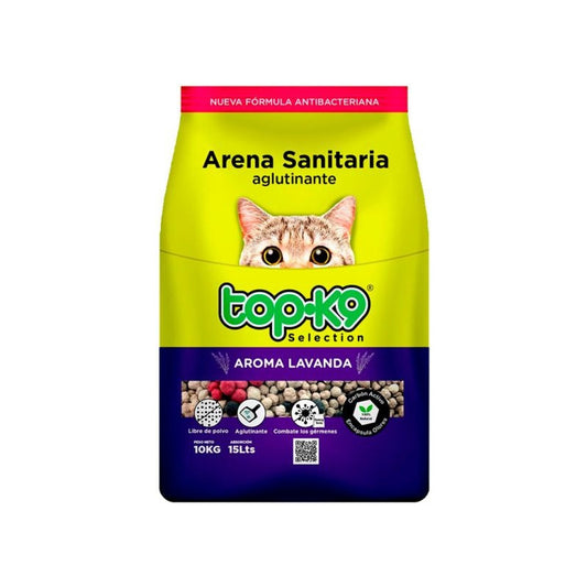 Arena Aglutinante Top-k9 Saco De 10 Kg Lavanda