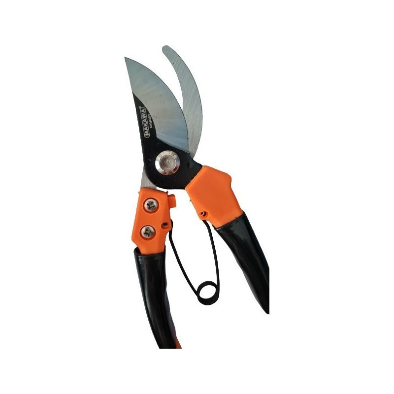 Tijera Para Podar - 8 Pulgadas - Makawa Color Negro/naranja Negro/naranja