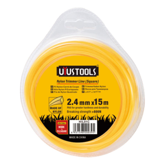 Hilo Nylon P/cortapasto 2.4mmx15m Amarillo
