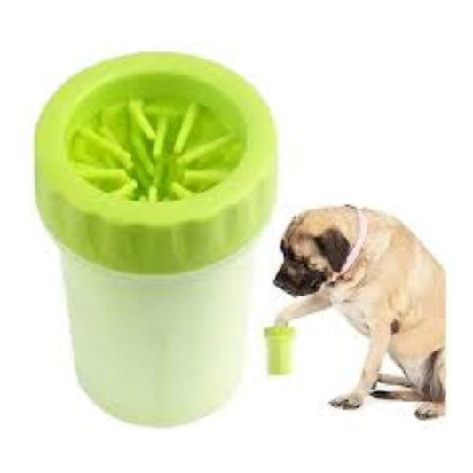 Lava Limpiador De Patas Para Perros Pequeños Limpia Patitas Verde