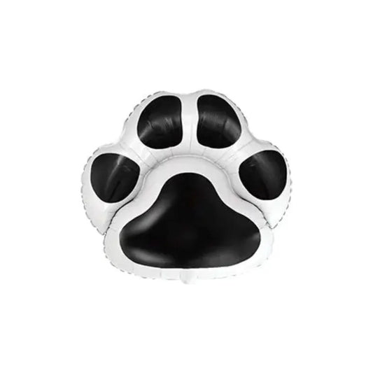 Globo De Aluminio Para Mascota Modelo Patita Negro