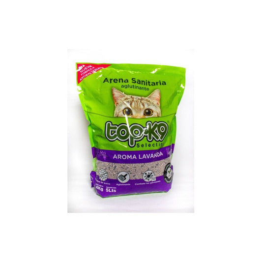 Arena Aglutinante Top-k9 Saco 4 Kg Lavanda