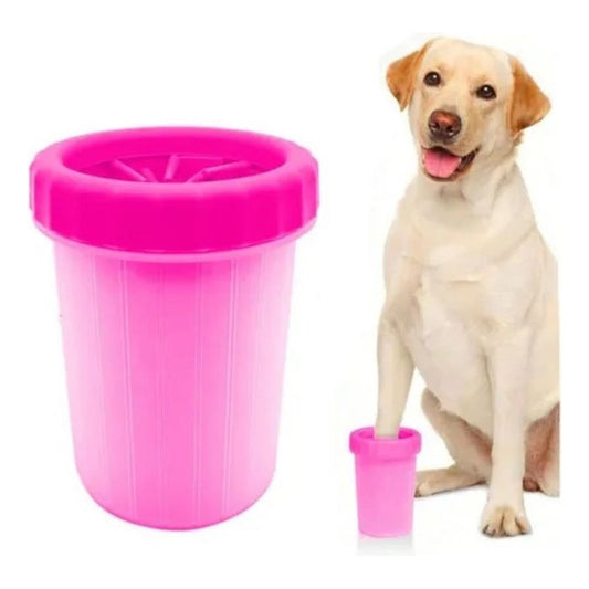 Lava Limpiador De Patas Para Perros Grandes Limpia Patitas Rosa