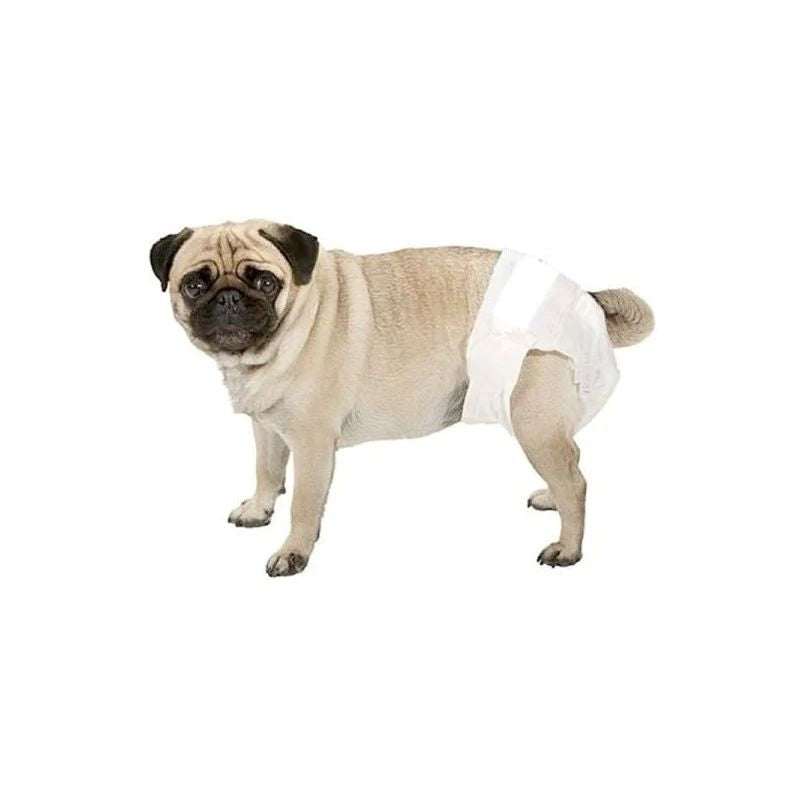 Pañales Desechable Para Perro 10 Unidades Talla L Blanco L