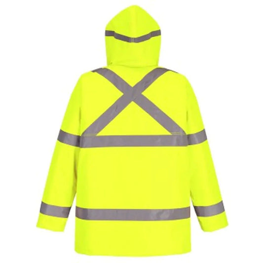 Parka Verde Fluor Térmica De Alta Visibilidad Impermeable