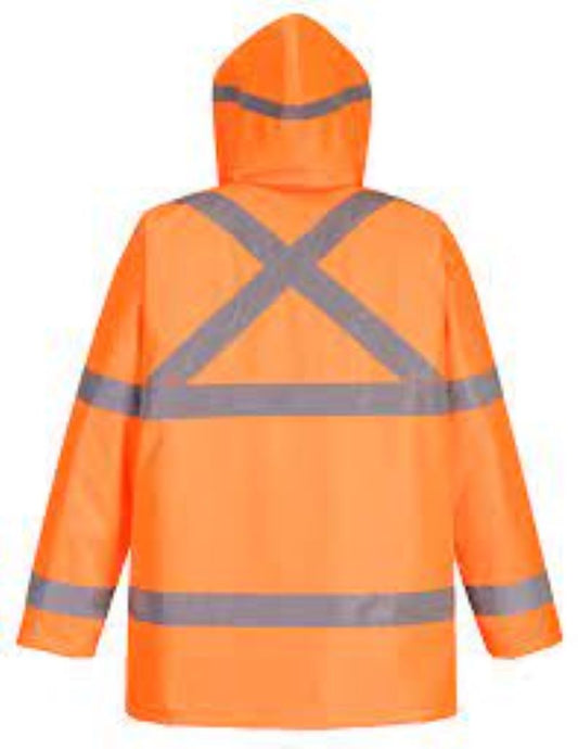 Parka Naranja Térmica De Alta Visibilidad Impermeable