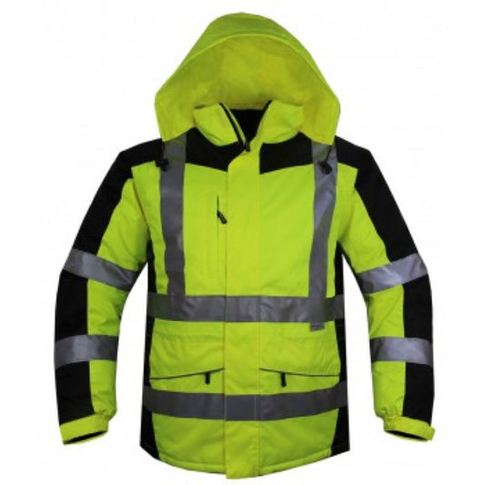 Parka Verde Fluor Térmica Alta Visibilidad Tech-xtreme