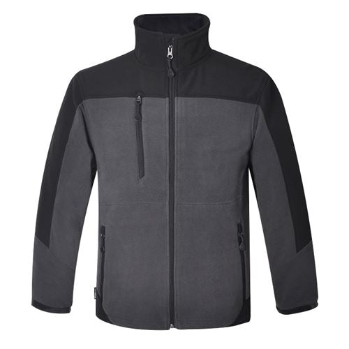 Polerón Micropolar Gris/Negro Con Tecnología Termica Bicolor