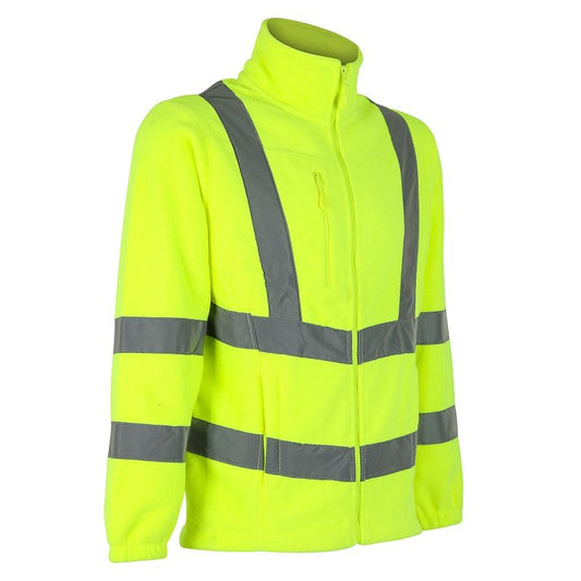 Micropolar Verde Fluor Térmico Alta Visibilidad Hivi 360 Con Reflectante